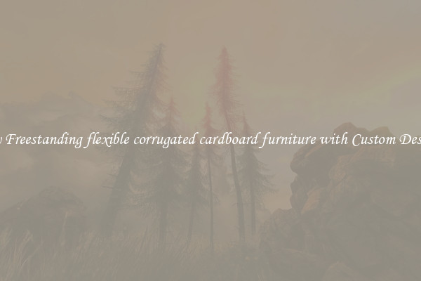 Buy Freestanding flexible corrugated cardboard furniture with Custom Designs