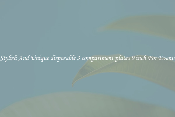 Stylish And Unique disposable 3 compartment plates 9 inch For Events
