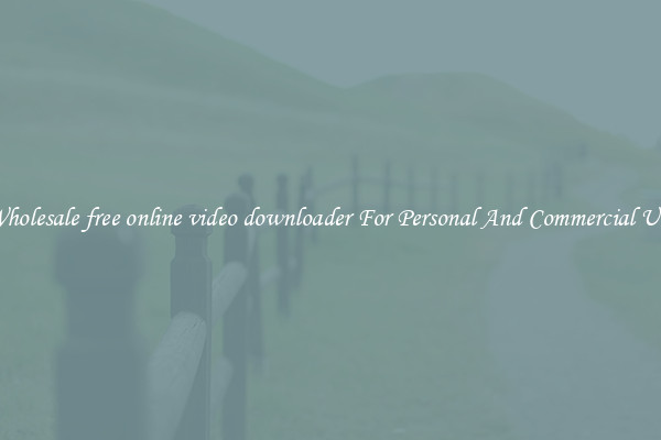 Wholesale free online video downloader For Personal And Commercial Use