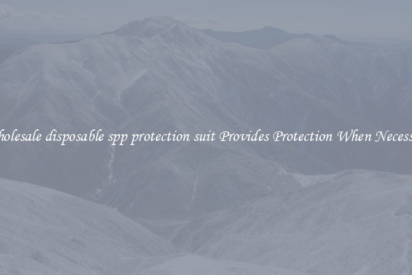 Wholesale disposable spp protection suit Provides Protection When Necessary