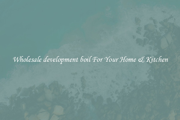 Wholesale development boil For Your Home & Kitchen