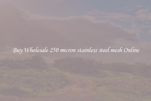Buy Wholesale 250 micron stainless steel mesh Online